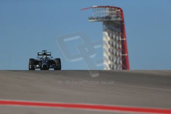 World © Octane Photographic Ltd. Friday 31st October 2014, F1 USA GP, Austin, Texas, Circuit of the Americas (COTA) - Practice 1. Mercedes AMG Petronas F1 W05 Hybrid – Lewis Hamilton. Digital Ref: 1144LB1D8256