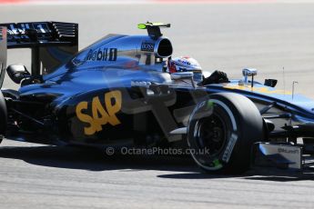 World © Octane Photographic Ltd. Friday 31st October 2014, F1 USA GP, Austin, Texas, Circuit of the Americas (COTA) - Practice 2. McLaren Mercedes MP4/29 – Kevin Magnussen. Digital Ref: 1145LB1D8633