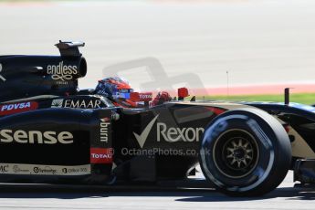World © Octane Photographic Ltd. Friday 31st October 2014, F1 USA GP, Austin, Texas, Circuit of the Americas (COTA) - Practice 2. Lotus F1 Team E22 - Romain Grosjean. Digital Ref: 1145LB1D8686