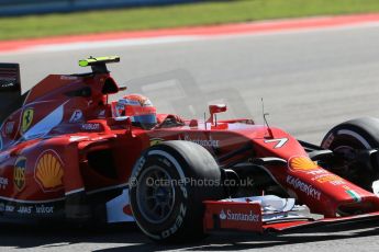 World © Octane Photographic Ltd. Friday 31st October 2014, F1 USA GP, Austin, Texas, Circuit of the Americas (COTA) - Practice 2. Scuderia Ferrari F14T – Kimi Raikkonen. Digital Ref: 1145LB1D8776