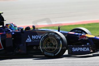 World © Octane Photographic Ltd. Friday 31st October 2014, F1 USA GP, Austin, Texas, Circuit of the Americas (COTA) - Practice 2. Scuderia Toro Rosso STR 9 – Daniil Kvyat. Digital Ref: 1145LB1D8801