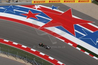 World © Octane Photographic Ltd. Friday 31st October 2014, F1 USA GP, Austin, Texas, Circuit of the Americas (COTA) - Practice 2. Sahara Force India VJM07 – Sergio Perez. Digital Ref: 1145LW1L3780