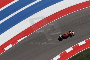 World © Octane Photographic Ltd. Friday 31st October 2014, F1 USA GP, Austin, Texas, Circuit of the Americas (COTA) - Practice 2. Scuderia Ferrari F14T - Fernando Alonso. Digital Ref: 1145LW1L3912