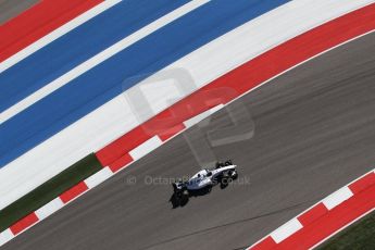 World © Octane Photographic Ltd. Friday 31st October 2014, F1 USA GP, Austin, Texas, Circuit of the Americas (COTA) - Practice 2. Williams Martini Racing FW36 – Felipe Massa. Digital Ref: 1145LW1L3918
