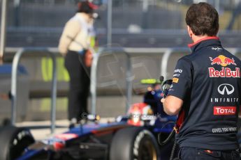 World © Octane Photographic Ltd. Saturday 1st November 2014, F1 USA GP, Austin, Texas, Circuit of the Americas (COTA) - Practice 3. Infiniti Red Bull Racing - Christian Horner. Digital Ref: 1147LB1D9509