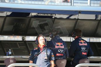 World © Octane Photographic Ltd. Saturday 1st November 2014, F1 USA GP, Austin, Texas, Circuit of the Americas (COTA) - Practice 3. Infiniti Red Bull Racing - Christian Horner. Digital Ref: 1147LB1D9545