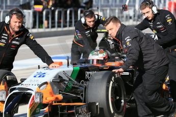 World © Octane Photographic Ltd. Saturday 1st November 2014, F1 USA GP, Austin, Texas, Circuit of the Americas (COTA) - Practice 3 Sahara Force India VJM07 – Sergio Perez. Digital Ref: 1147LB1D9642