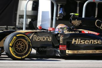 World © Octane Photographic Ltd. Saturday 1st November 2014, F1 USA GP, Austin, Texas, Circuit of the Americas (COTA) - Practice 3. Lotus F1 Team E22 – Pastor Maldonado. Digital Ref: 1147LB1D9887