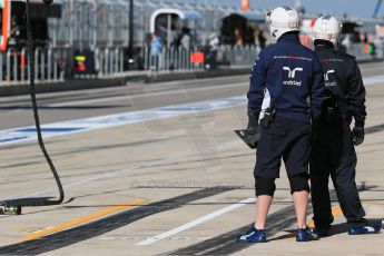 World © Octane Photographic Ltd. Saturday 1st November 2014, F1 USA GP, Austin, Texas, Circuit of the Americas (COTA) - Practice 3. Williams Martini Racing pit crew. Digital Ref: 1147LB1D9957