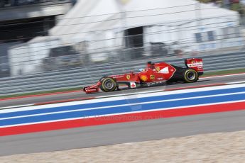 World © Octane Photographic Ltd. Saturday 1st November 2014, F1 USA GP, Austin, Texas, Circuit of the Americas (COTA) - Qualifying. Scuderia Ferrari F14T - Fernando Alonso. Digital Ref: 1148LW1L4206