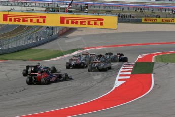 World © Octane Photographic Ltd. Sunday 2nd November 2014, F1 USA GP, Austin, Texas, Circuit of the Americas (COTA) - Race. Scuderia Toro Rosso STR 9 – Daniil Kvyat. Digital Ref: 1151LB1D1251