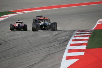 World © Octane Photographic Ltd. Sunday 2nd November 2014, F1 USA GP, Austin, Texas, Circuit of the Americas (COTA) - Race. Lotus F1 Team E22 – Pastor Maldonado. Digital Ref: 1151LB1D1299