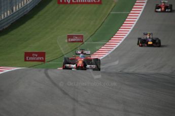 World © Octane Photographic Ltd. Sunday 2nd November 2014, F1 USA GP, Austin, Texas, Circuit of the Americas (COTA) - Race. Scuderia Ferrari F14T - Fernando Alonso. Digital Ref: 1151LB1D1361