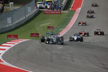 World © Octane Photographic Ltd. Sunday 2nd November 2014, F1 USA GP, Austin, Texas, Circuit of the Americas (COTA) - Race. Mercedes AMG Petronas F1 W05 Hybrid – Lewis Hamilton. Digital Ref: 1151LB1D1440