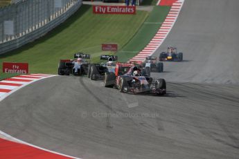 World © Octane Photographic Ltd. Sunday 2nd November 2014, F1 USA GP, Austin, Texas, Circuit of the Americas (COTA) - Race. Scuderia Toro Rosso STR9 – Jean-Eric Vergne. Digital Ref: 1151LB1D1519
