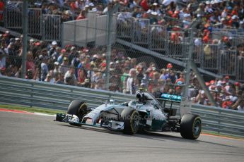 World © Octane Photographic Ltd. Sunday 2nd November 2014, F1 USA GP, Austin, Texas, Circuit of the Americas (COTA) - Race. Mercedes AMG Petronas F1 W05 Hybrid - Nico Rosberg. Digital Ref: 1151LB1D1613