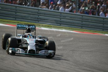 World © Octane Photographic Ltd. Sunday 2nd November 2014, F1 USA GP, Austin, Texas, Circuit of the Americas (COTA) - Race. Mercedes AMG Petronas F1 W05 Hybrid – Lewis Hamilton. Digital Ref: 1151LB1D1620