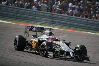 World © Octane Photographic Ltd. Sunday 2nd November 2014, F1 USA GP, Austin, Texas, Circuit of the Americas (COTA) - Race. McLaren Mercedes MP4/29 - Jenson Button. Digital Ref: 1151LB1D1668