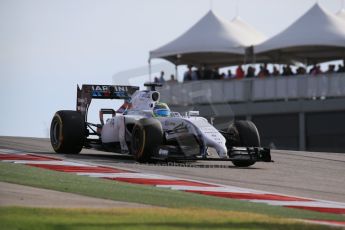 World © Octane Photographic Ltd. Sunday 2nd November 2014, F1 USA GP, Austin, Texas, Circuit of the Americas (COTA) - Race. Williams Martini Racing FW36 – Felipe Massa. Digital Ref: 1151LB1D1691