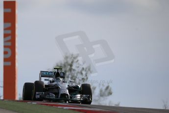 World © Octane Photographic Ltd. Sunday 2nd November 2014, F1 USA GP, Austin, Texas, Circuit of the Americas (COTA) - Race. Mercedes AMG Petronas F1 W05 Hybrid - Nico Rosberg. Digital Ref: 1151LB1D1762