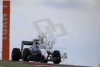 World © Octane Photographic Ltd. Sunday 2nd November 2014, F1 USA GP, Austin, Texas, Circuit of the Americas (COTA) - Race. Williams Martini Racing FW36 – Felipe Massa. Digital Ref: 1151LB1D1769