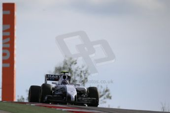 World © Octane Photographic Ltd. Sunday 2nd November 2014, F1 USA GP, Austin, Texas, Circuit of the Americas (COTA) - Race. Williams Martini Racing FW36 – Valtteri Bottas. Digital Ref: 1151LB1D1773