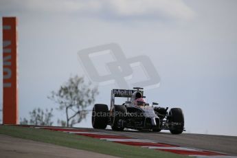 World © Octane Photographic Ltd. Sunday 2nd November 2014, F1 USA GP, Austin, Texas, Circuit of the Americas (COTA) - Race. McLaren Mercedes MP4/29 - Jenson Button. Digital Ref: 1151LB1D1813