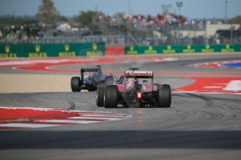 World © Octane Photographic Ltd. Sunday 2nd November 2014, F1 USA GP, Austin, Texas, Circuit of the Americas (COTA) - Race. Scuderia Ferrari F14T – Kimi Raikkonen. Digital Ref: 1151LB1D1937