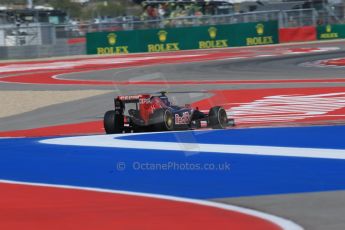 World © Octane Photographic Ltd. Sunday 2nd November 2014, F1 USA GP, Austin, Texas, Circuit of the Americas (COTA) - Race. Scuderia Toro Rosso STR 9 – Daniil Kvyat. Digital Ref: 1151LB1D2056
