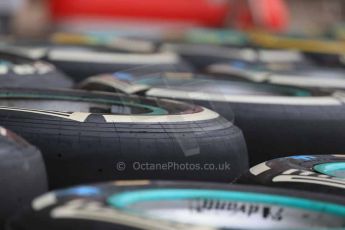 World © Octane Photographic Ltd. F1 USA GP, Austin, Texas, Circuit of the Americas (COTA). Wednesday 30th October 2014 – Pitlane setup. Mercedes AMG Petronas F1 W05 Hybrid wheels with Pirelli white medium tyres. Digital Ref : 1141LB1D6959