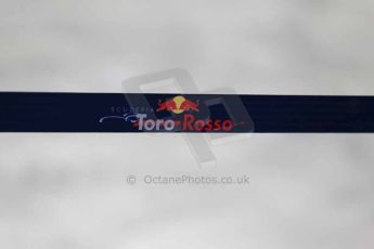 World © Octane Photographic Ltd. F1 USA GP, Austin, Texas, Circuit of the Americas (COTA). Wednesday 30th October 2014 – Pitlane setup. Scuderia Toro Rosso cordon barrier. Digital Ref : 1141LB1D7002