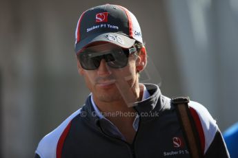 World © Octane Photographic Ltd. Sunday 2nd November 2014, F1 USA GP, Austin, Texas, Circuit of the Americas (COTA) - Paddock & Atmosphere. Sauber C33 – Adrian Sutil. Digital Ref: 1150LB1D0543