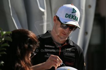 World © Octane Photographic Ltd. Sunday 2nd November 2014, F1 USA GP, Austin, Texas, Circuit of the Americas (COTA) - Paddock & Atmosphere. Sahara Force India VJM07 – Nico Hulkenburg. Digital Ref : 1150LB1D0555