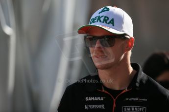 World © Octane Photographic Ltd. Sunday 2nd November 2014, F1 USA GP, Austin, Texas, Circuit of the Americas (COTA) - Paddock & Atmosphere. Sahara Force India VJM07 – Nico Hulkenburg. Digital Ref : 1150LB1D0562