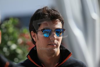 World © Octane Photographic Ltd. Sunday 2nd November 2014, F1 USA GP, Austin, Texas, Circuit of the Americas (COTA) - Paddock & Atmosphere. Sahara Force India VJM07 – Sergio Perez. Digital Ref: 1150LB1D0606