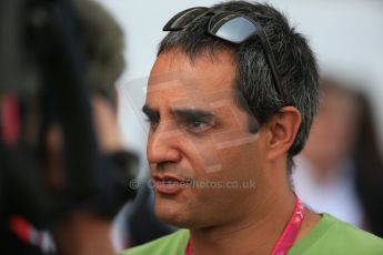 World © Octane Photographic Ltd. Sunday 2nd November 2014, F1 USA GP, Austin, Texas, Circuit of the Americas (COTA) - Paddock & Atmosphere. Juan Pablo Montoya. Digital Ref: 1150LB1D0866