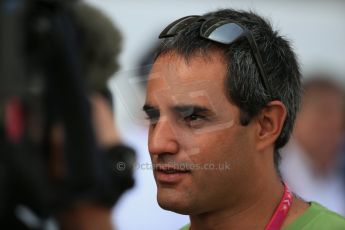 World © Octane Photographic Ltd. Sunday 2nd November 2014, F1 USA GP, Austin, Texas, Circuit of the Americas (COTA) - Paddock & Atmosphere. Juan Pablo Montoya. Digital Ref: 1150LB1D0874