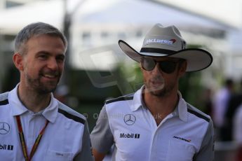 World © Octane Photographic Ltd. Sunday 2nd November 2014, F1 USA GP, Austin, Texas, Circuit of the Americas (COTA) - Paddock & Atmosphere. McLaren Mercedes MP4/29 - Jenson Button. Digital Ref: 1150LB1D0908