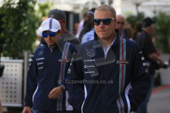 World © Octane Photographic Ltd. Sunday 2nd November 2014, F1 USA GP, Austin, Texas, Circuit of the Americas (COTA) - Paddock & Atmosphere. Williams Martini Racing FW36 – Valtteri Bottas and Felipe Massa. Digital Ref: 1150LB1D0920