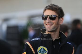 World © Octane Photographic Ltd. Sunday 2nd November 2014, F1 USA GP, Austin, Texas, Circuit of the Americas (COTA) - Paddock & Atmosphere. Lotus F1 Team E22 - Romain Grosjean. Digital Ref: 1150LB1D0935