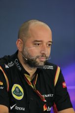 World © Octane Photographic Ltd. Friday 31st October 2014, F1 USA GP, Austin, Texas, Circuit of the Americas (COTA) - FIA Press Conference. Lotus F1 Team, Team Principle– Gerard Lopez. Digital Ref: 1146LB1D9209