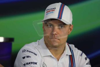 World © Octane Photographic Ltd. Thursday 30th October 2014, F1 USA GP, Austin, Texas, Circuit of the Americas (COTA) - FIA Press Conference. Williams Martini Racing – Valtteri Bottas. Digital Ref: 1143LB1D7238