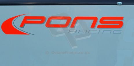 World © Octane Photographic Ltd. World Series by Renault collective test, Jerez de la Frontera, March 24th 2014. PONS Racing logo. Digital Ref : 0897cb1d4438