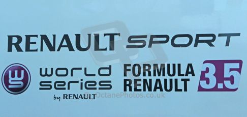 World © Octane Photographic Ltd. World Series by Renault collective test, Jerez de la Frontera, March 24th 2014. World Series by Renault 3.5 logo. Digital Ref : 0897cb1d4439