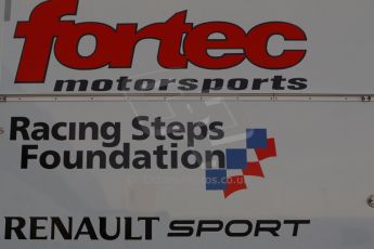 World © Octane Photographic Ltd. World Series by Renault collective test, Jerez de la Frontera, March 24th 2014. Fortec Motorsport, racing Steps Foundation and Renault Sport logo. Digital Ref : 0897cb1d4458