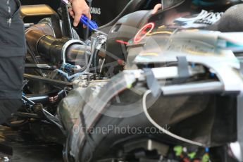 World © Octane Photographic Ltd. Mercedes AMG Petronas F1 W06 Hybrid. Friday 27th November 2015, F1 Abu Dhabi Grand Prix, Practice 1, Yas Marina. Digital Ref: 1477CB1L4749