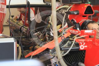 World © Octane Photographic Ltd. Scuderia Ferrari SF15-T. Friday 27th November 2015, F1 Abu Dhabi Grand Prix, Practice 1, Yas Marina. Digital Ref: 1477CB1L4768