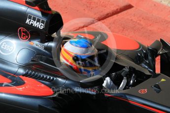 World © Octane Photographic Ltd. McLaren Honda MP4/30 – Fernando Alonso. Friday 27th November 2015, F1 Abu Dhabi Grand Prix, Practice 1, Yas Marina. Digital Ref: 1477CB1L5148