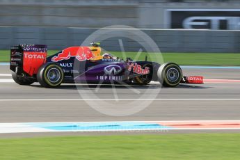 World © Octane Photographic Ltd. Infiniti Red Bull Racing RB11 – Daniil Kvyat. Friday 27th November 2015, F1 Abu Dhabi Grand Prix, Practice 1, Yas Marina. Digital Ref: 1477CB1L5240