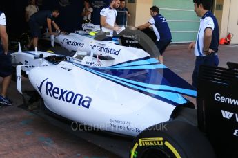 World © Octane Photographic Ltd. Williams Martini Racing FW37 – Valtteri Bottas. Friday 27th November 2015, F1 Abu Dhabi Grand Prix, Practice 1, Yas Marina. Digital Ref: 1477CB7D1503